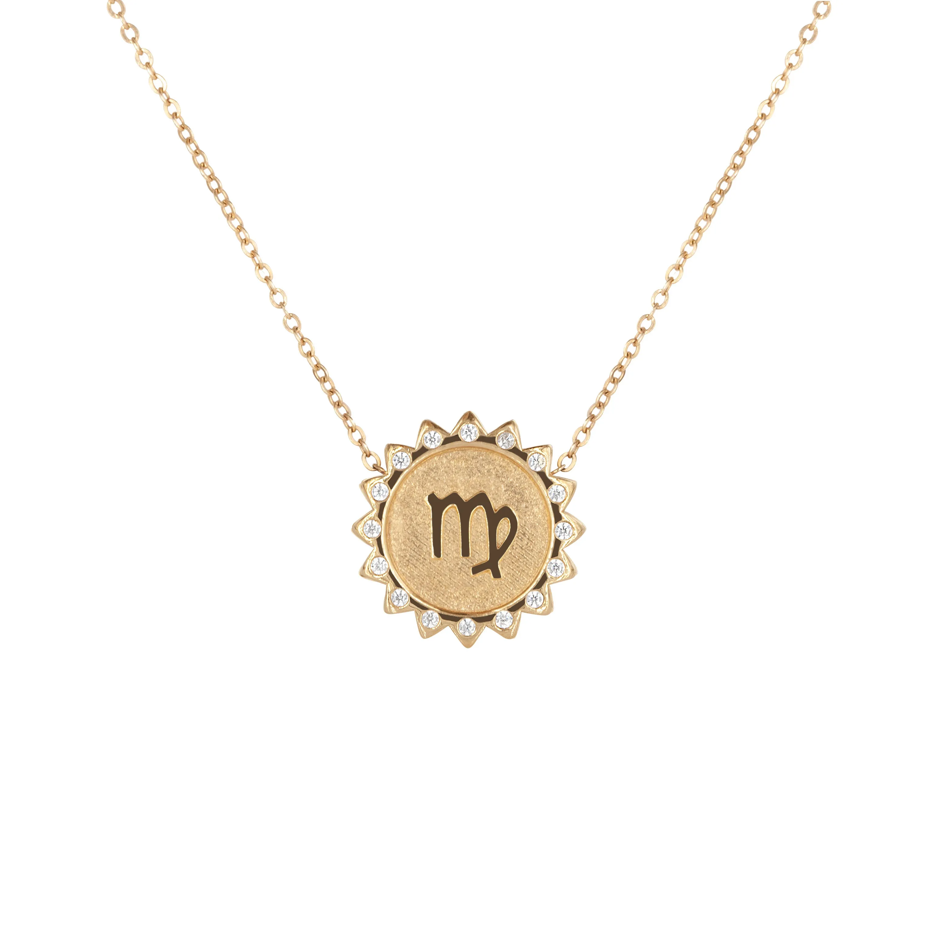 Virgo Sun Zodiac necklace