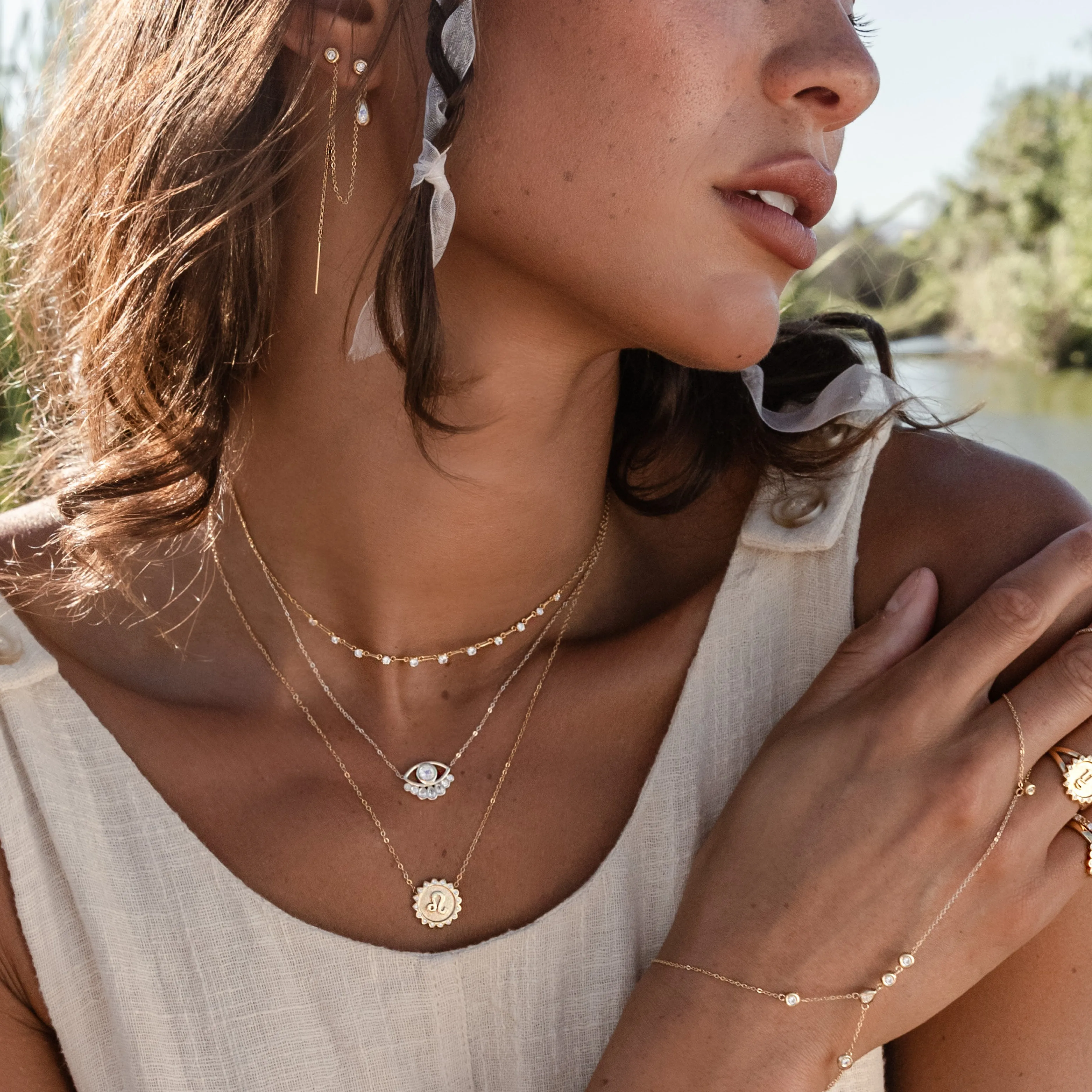 Virgo Sun Zodiac necklace