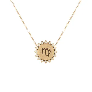 Virgo Sun Zodiac necklace