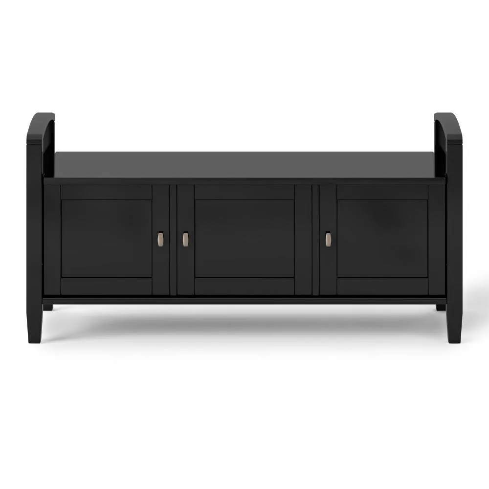 Warm Shaker Entryway Storage Bench