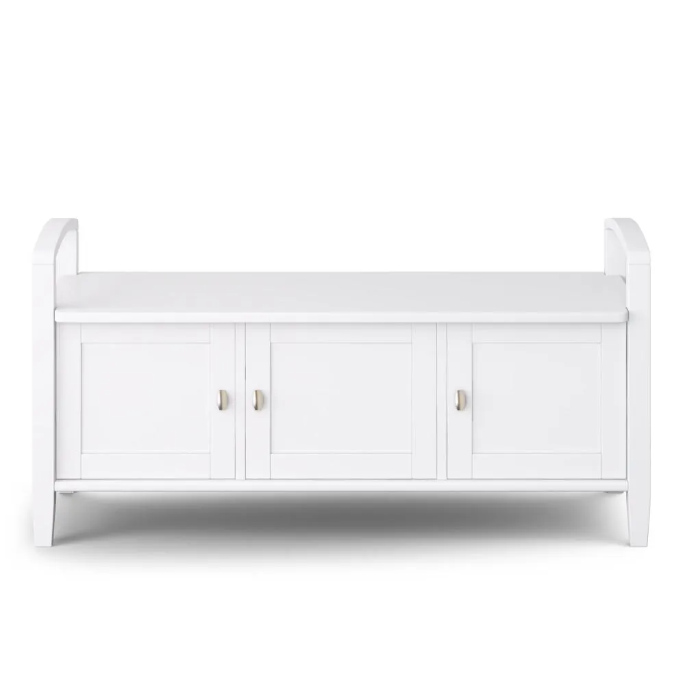 Warm Shaker Entryway Storage Bench