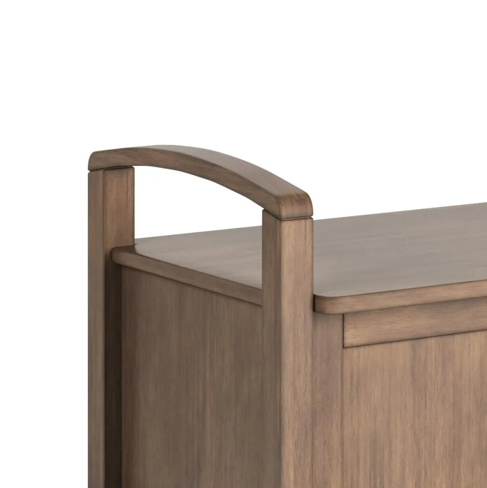 Warm Shaker Entryway Storage Bench