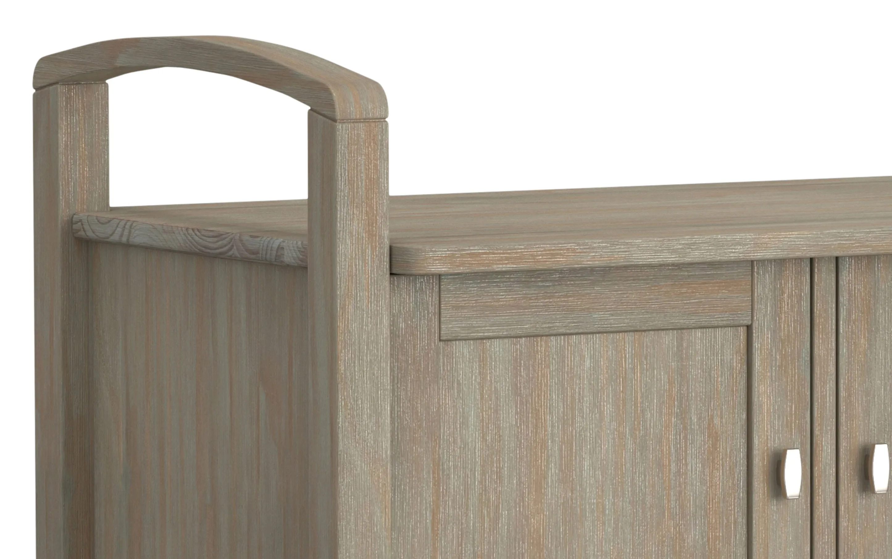 Warm Shaker Entryway Storage Bench