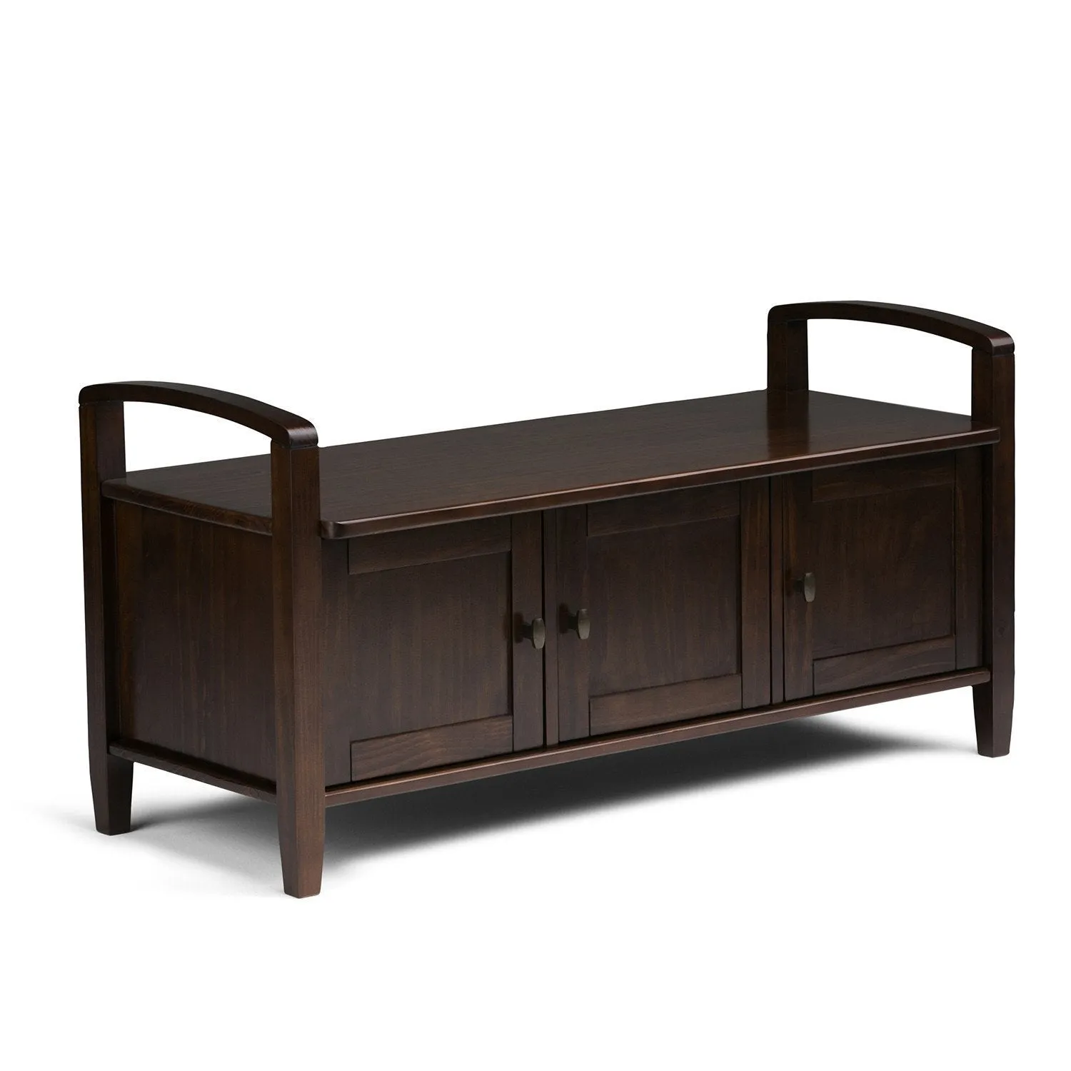 Warm Shaker Entryway Storage Bench
