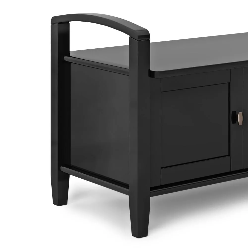 Warm Shaker Entryway Storage Bench