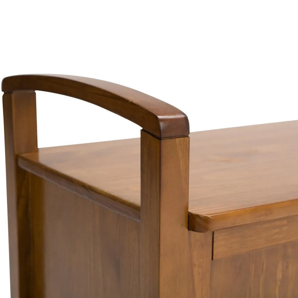 Warm Shaker Entryway Storage Bench