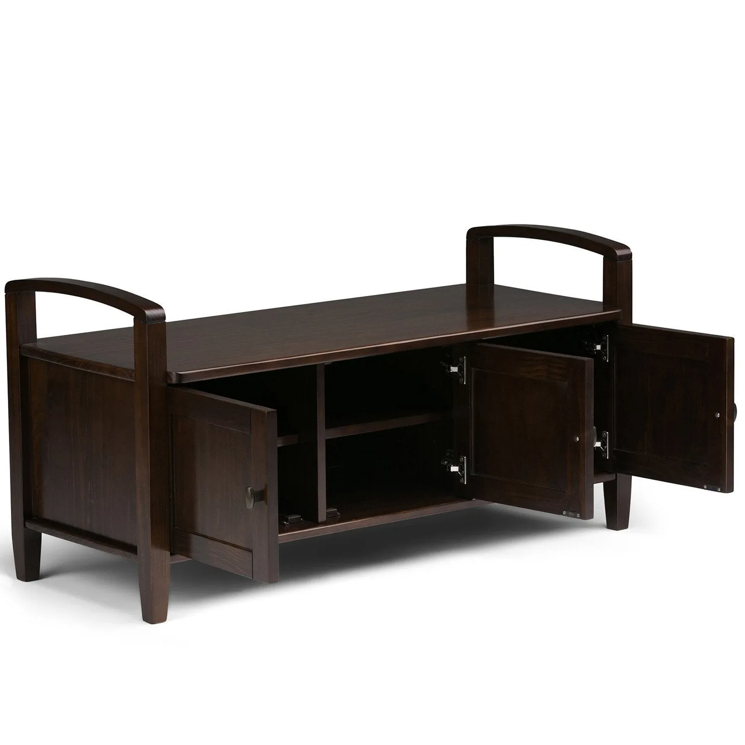 Warm Shaker Entryway Storage Bench