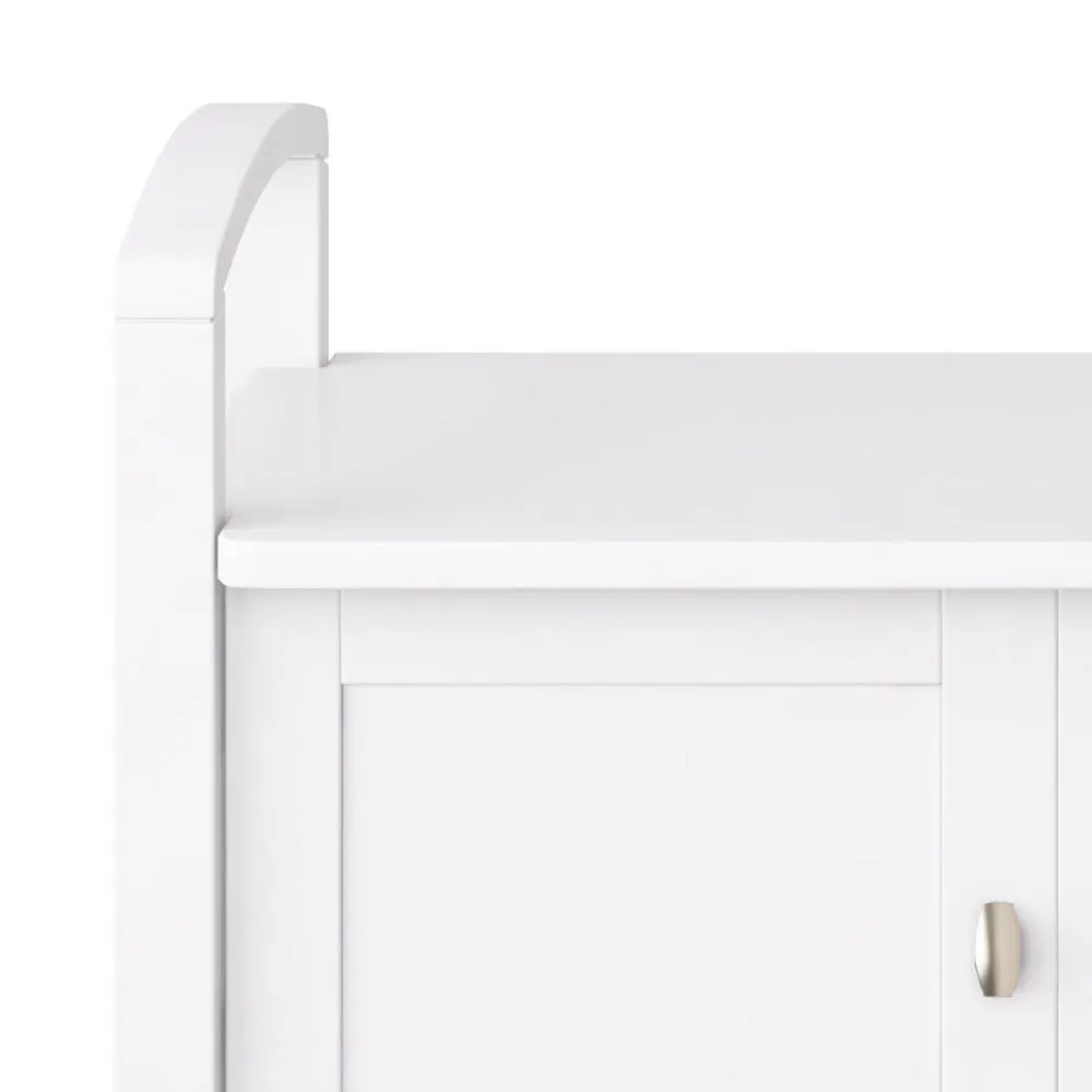 Warm Shaker Entryway Storage Bench