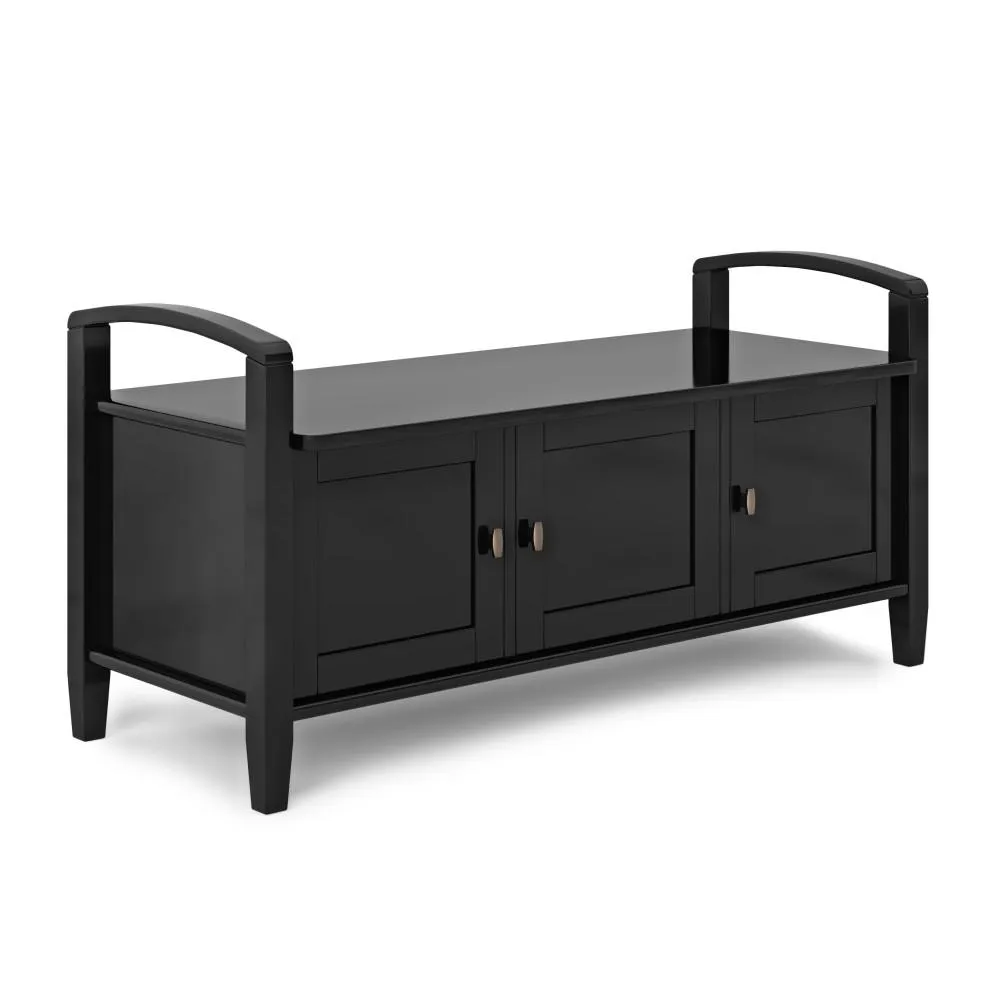 Warm Shaker Entryway Storage Bench