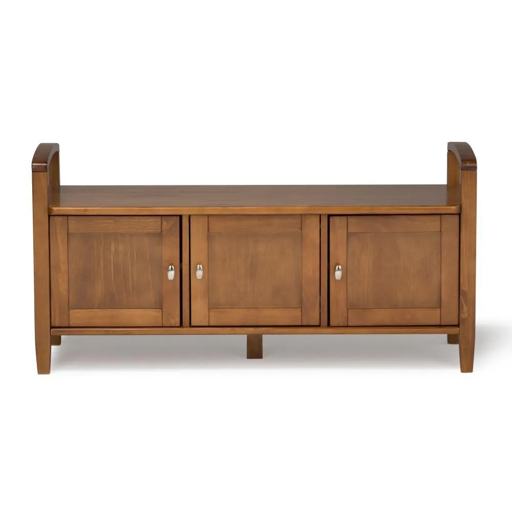 Warm Shaker Entryway Storage Bench