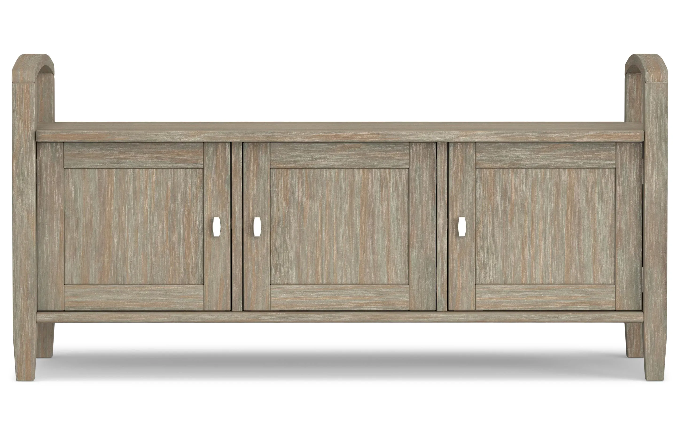 Warm Shaker Entryway Storage Bench