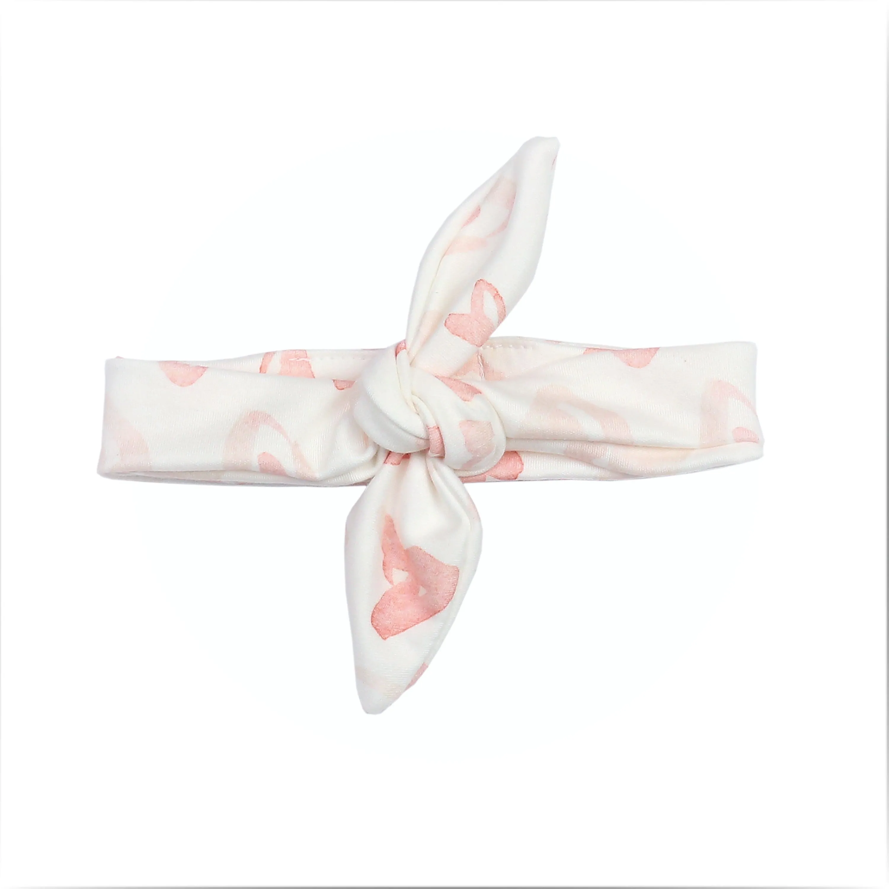 Watercolor Heart | Organic Baby Gift Basket 7pcs | Baby Girl