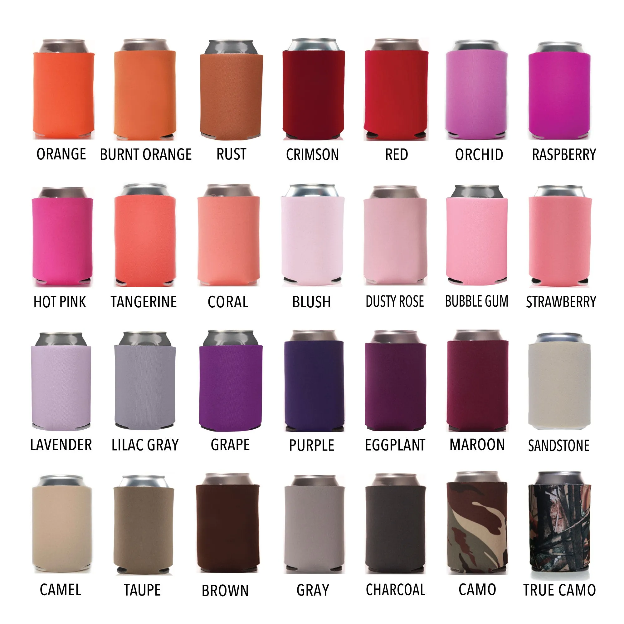 Wedding Can Cooler #7FR - Full Color