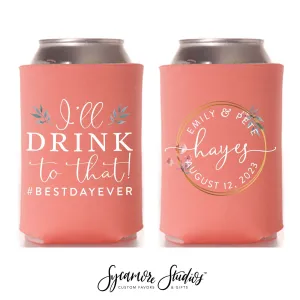 Wedding Can Cooler #7FR - Full Color