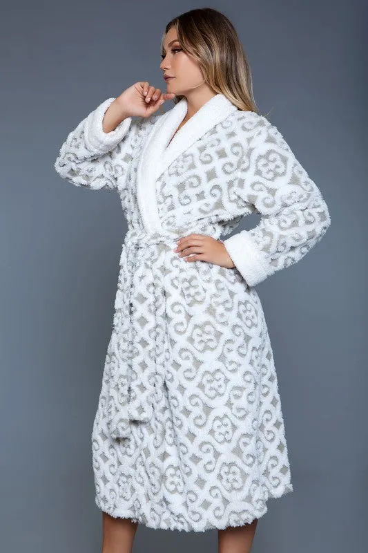 White/Grey Kimmie Robe