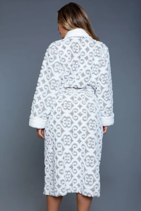 White/Grey Kimmie Robe