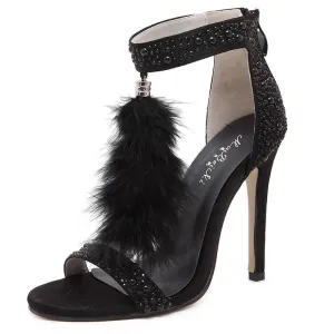 Women's Feather Ppen Toe Pumps