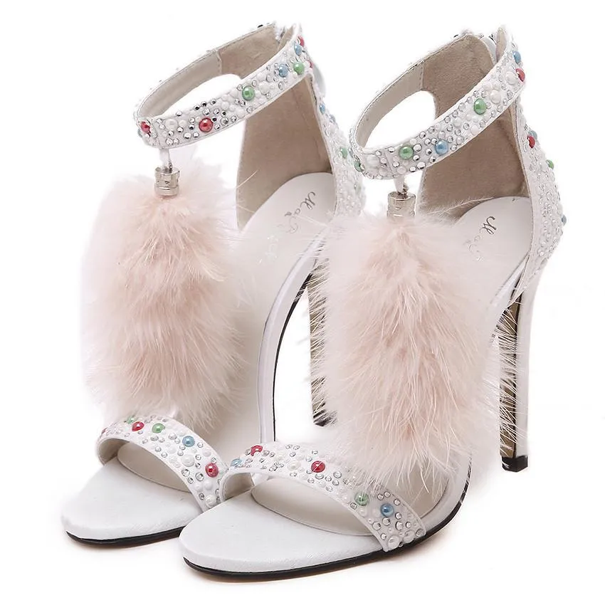 Women's Feather Ppen Toe Pumps