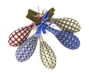 Woven Lavender & Satin Wands