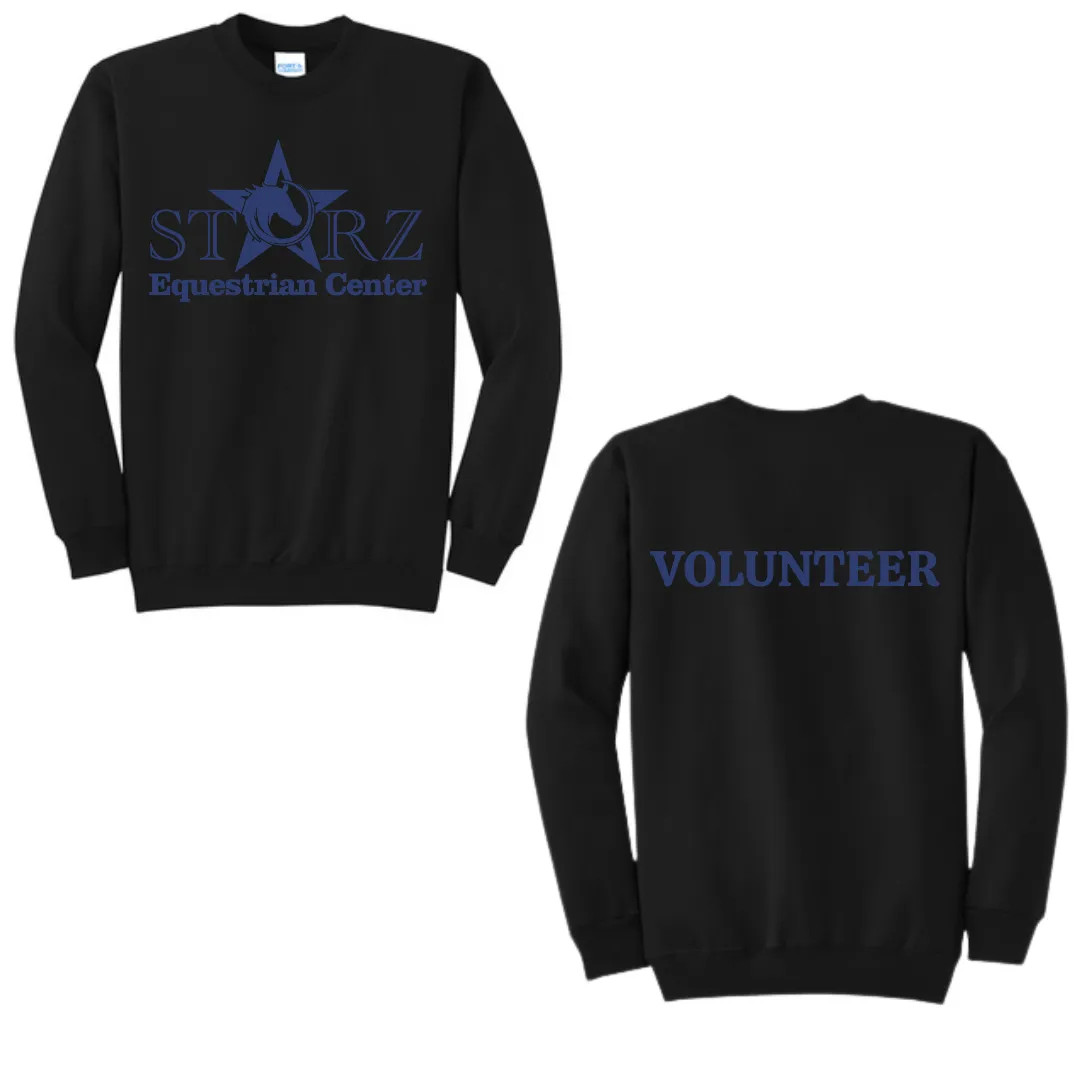 Youth Glitter Starz Equestrian Center Black Crewneck Sweatshirt