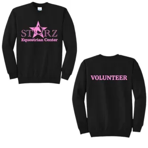 Youth Glitter Starz Equestrian Center Black Crewneck Sweatshirt