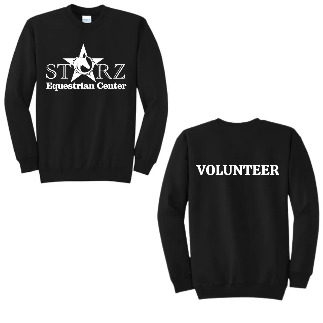 Youth Glitter Starz Equestrian Center Black Crewneck Sweatshirt