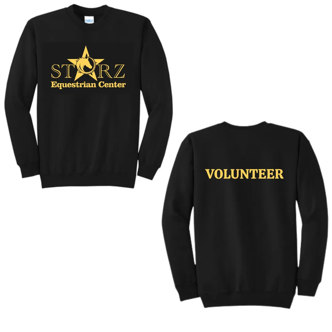 Youth Glitter Starz Equestrian Center Black Crewneck Sweatshirt